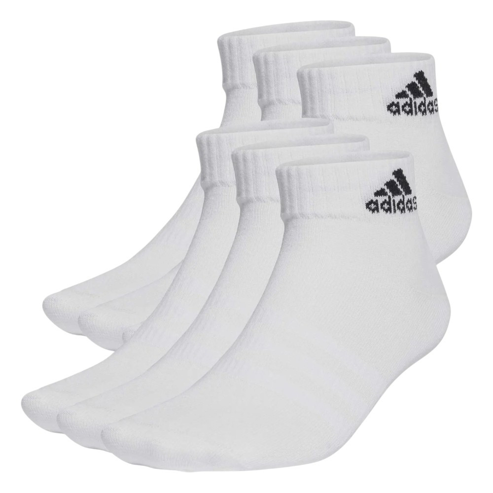 Imagen CALCETINES ADIDAS CREW SPORTWEAR ANK PACK 6 PARES BLANCAS HT3442 HOMBRE MUJER 