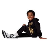 miniatura Imagen CHANDAL NIKE CLUB FLEECE SET NEGRO DORADO 86L135-G0G CONJUNTO NIÑO NIÑA