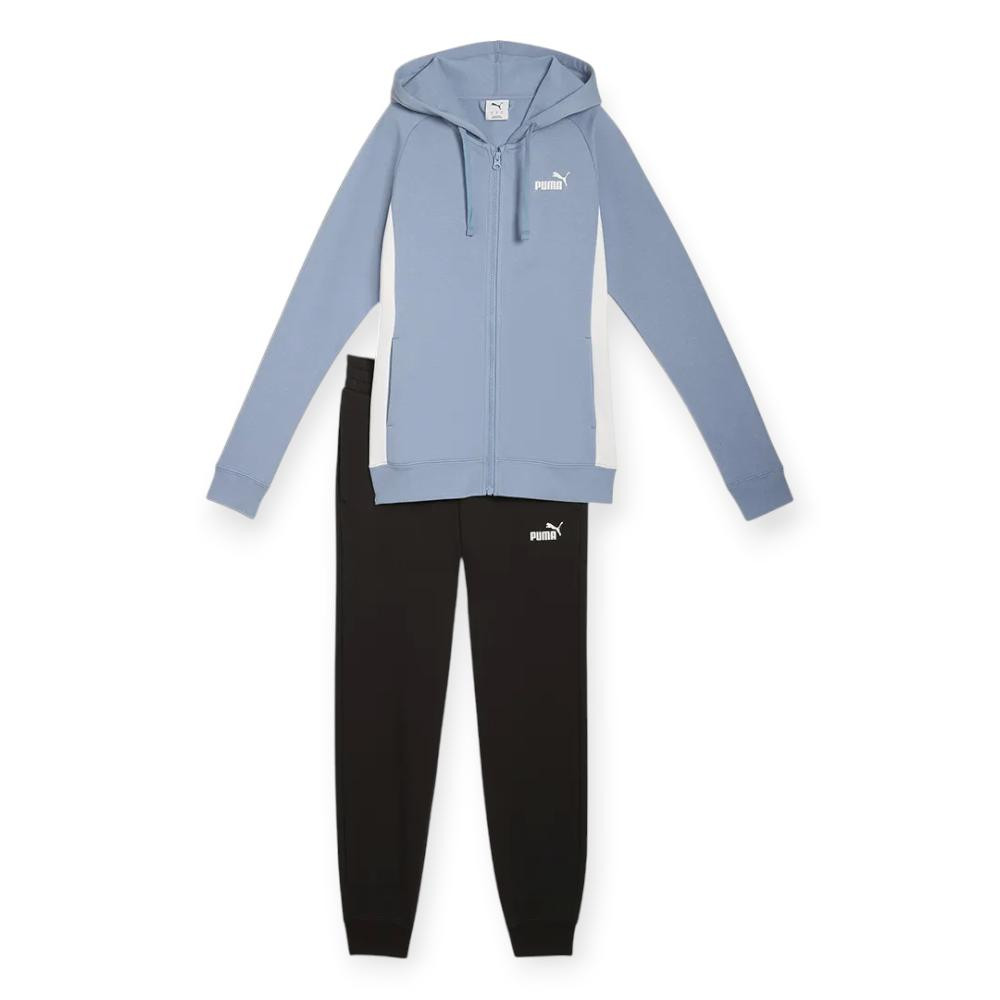 Imagen CHANDAL PUMA FULL-ZIP DED SWEA NEGRO AZUL 690738-34 CONJUNTO CASUAL MUJER