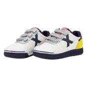 miniatura Imagen ZAPATILLAS MUNICH G3 KID VCO INDOOR 451 BLANCAS AZUL MARINO SILVER 1514451 FUTBOL SALA NIÑO NIÑA