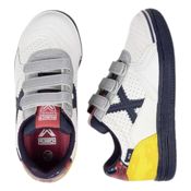 miniatura Imagen ZAPATILLAS MUNICH G3 KID VCO INDOOR 451 BLANCAS AZUL MARINO SILVER 1514451 FUTBOL SALA NIÑO NIÑA