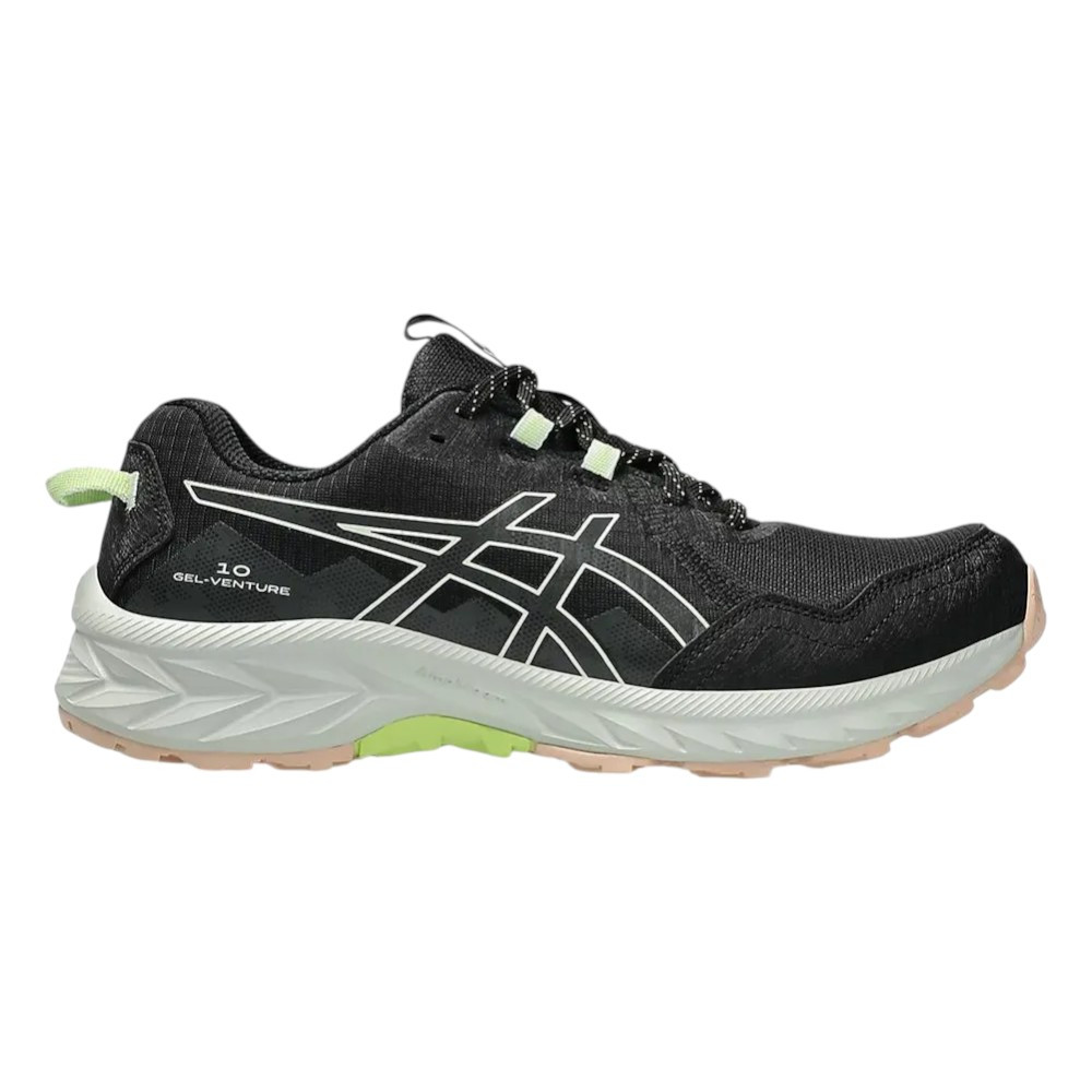 Imagen ZAPATILLAS ASICS GEL VENTURE 10 NEGRO VERDE WHISPER 1012B759-003 TRAIL RUNNING MUJER