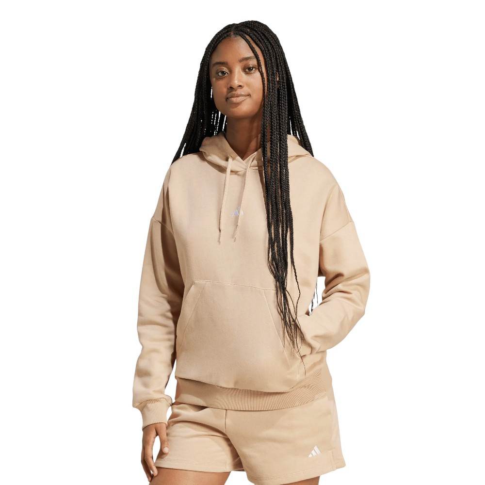 Imagen SUDADERA ADIDAS SI FLEECE HD MARRON ARECÁL JV7310 HOODIE CASUAL MUJER