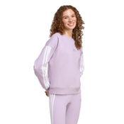 miniatura Imagen SUDADERA ADIDAS 3STRIPES FL SWT MORADO CIRPOL BLANCAS JX7690 HOODIE CASUAL MUJER