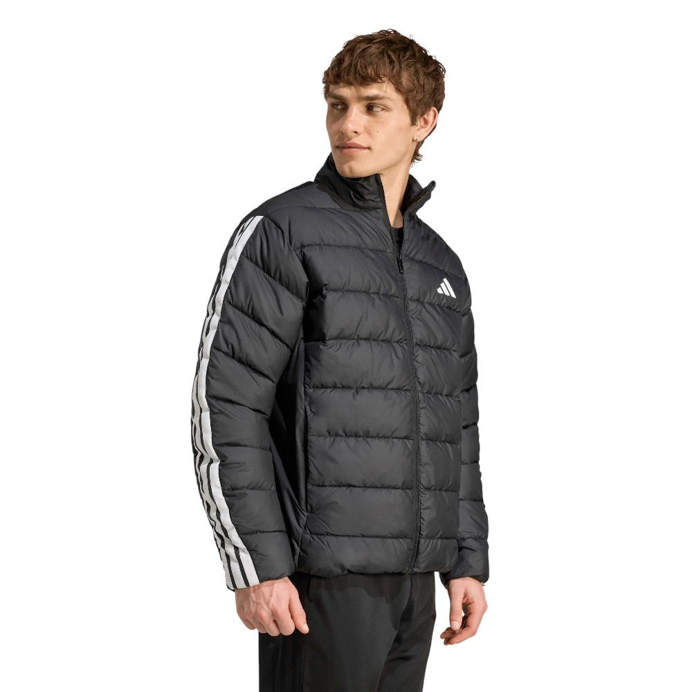 Imagen CHAQUETON ADIDAS ESSENTIALS 3 STRIPES SD NEGRO BLANCAS JM8416 CHAQUETA HOMBRE