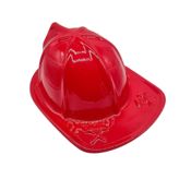 miniatura Casco de Bombero de Plástico Rojo Infantil 1