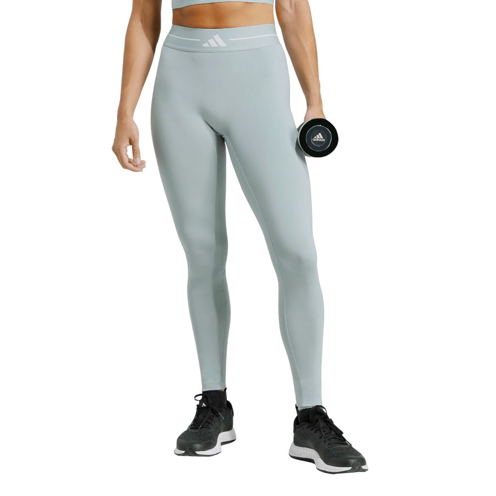 Imagen LEGGINGS ADIDAS HYPERGLAM 3 BANDAS VERDE SAMA JX1876 MALLAS MUJER FITNESS