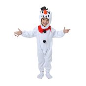 miniatura Disfraz de Muñeco de Nieve Bebé – Mono Capucha Patucos y Pañuelo 1