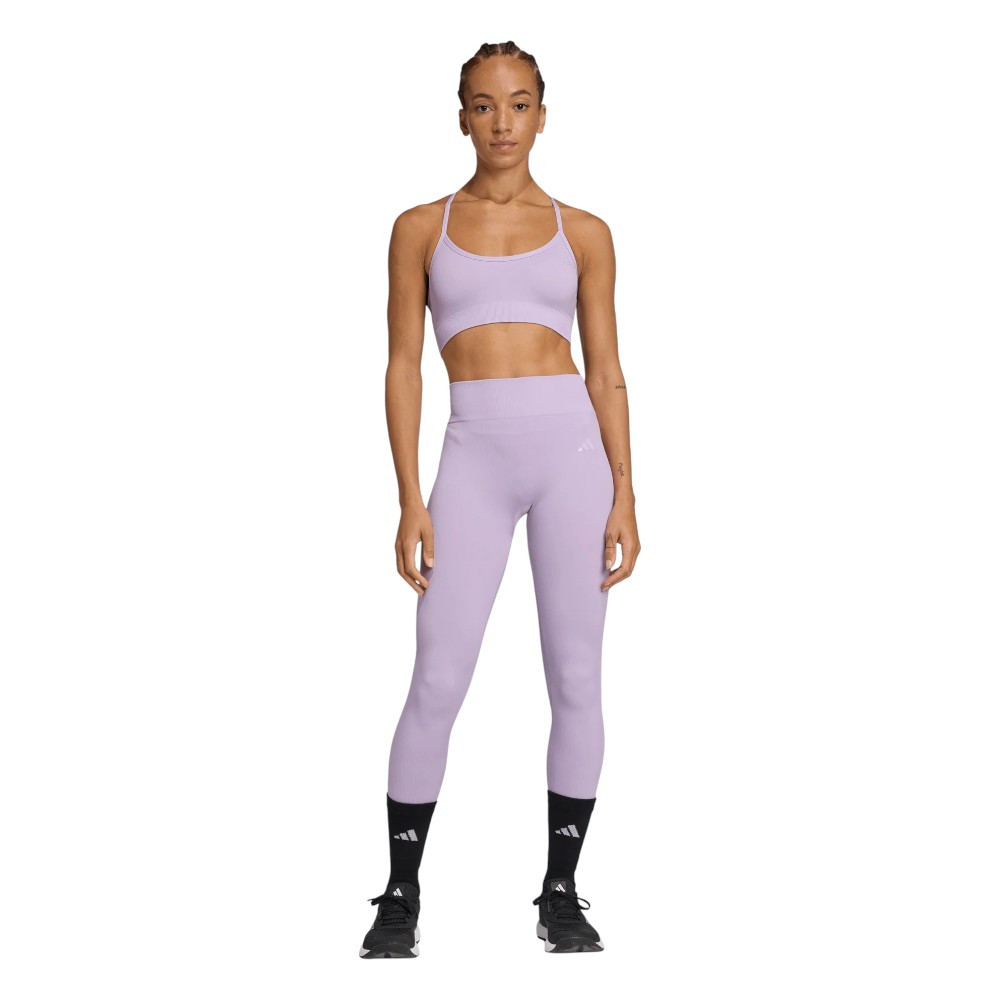 Imagen LEGGINGS ADIDAS WORKOUT ESSENTIALS KNIT LILA JY3509 MALLAS FITNESS MUJER