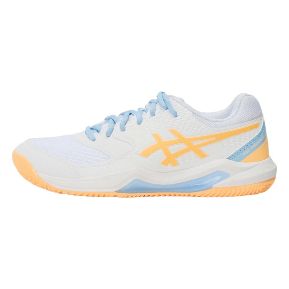 Imagen ZAPATILLAS ASICS GEL-DEDICATE 8 BLANCAS NARANJA GLOW 1042A241-104 PADEL MUJER