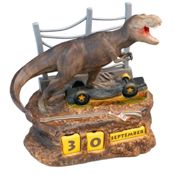 miniatura Figura Calendario Perpetuo 3D Jurassic Park Tiranosaurus Rex 18x17x13cm 1