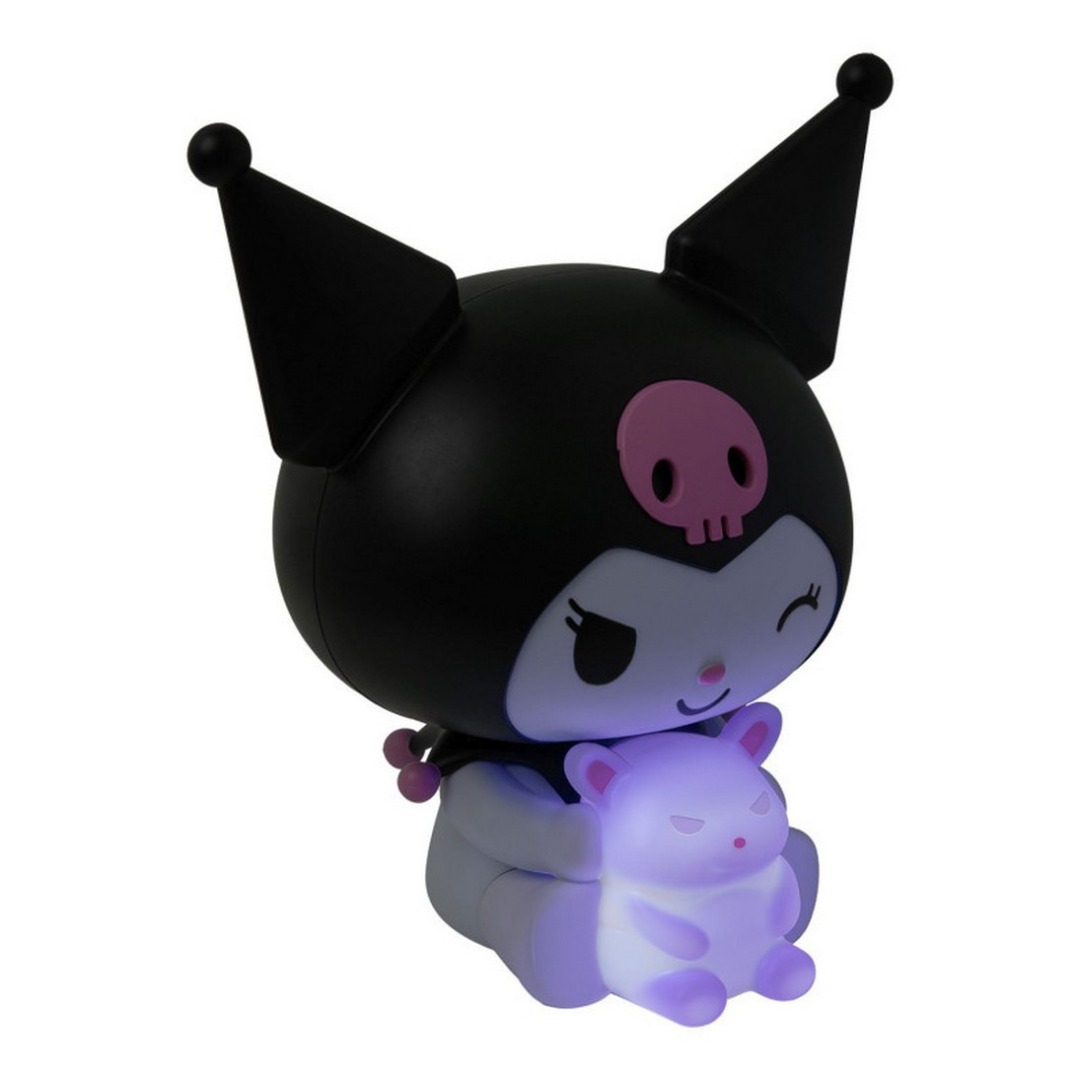 Figura Lámpara 3D Hello Kitty Kuromi con Mini Baku Luminoso con Pilas 1