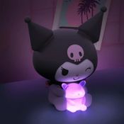 miniatura Figura Lámpara 3D Hello Kitty Kuromi con Mini Baku Luminoso con Pilas 3