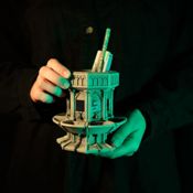 miniatura Figura Lapicero Set Escritura Harry Potter Baño Hogwarts 13x13x13cm 5