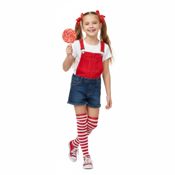 miniatura Medias Infantiles a Rayas Rojas y Blancas 2