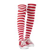 miniatura Medias Infantiles a Rayas Rojas y Blancas 1