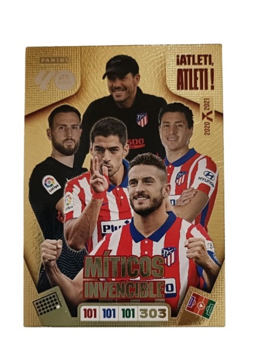 Míticos Invencible Atleti Atleti Adrenalyn XL 2020 2021 Panini Luis Suarez Simeone Koke Oblak