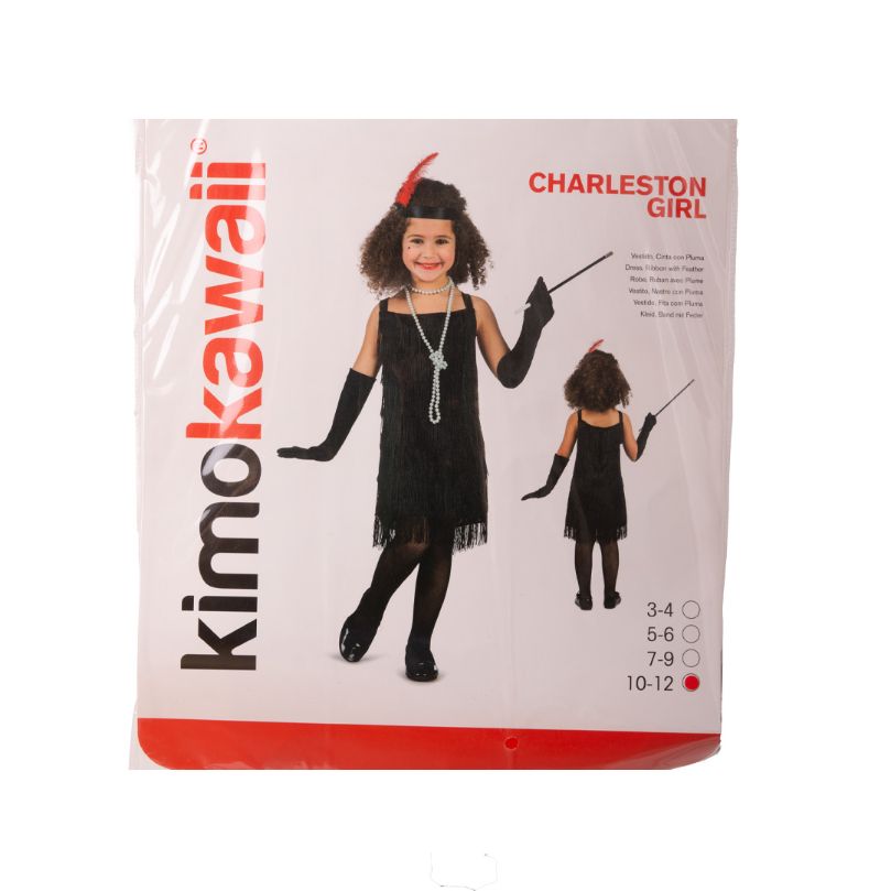 Disfraz Niña Charlestón Negro