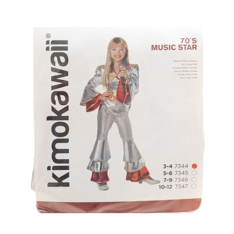 Disfraz Infantil de Estrella Musical de los 70