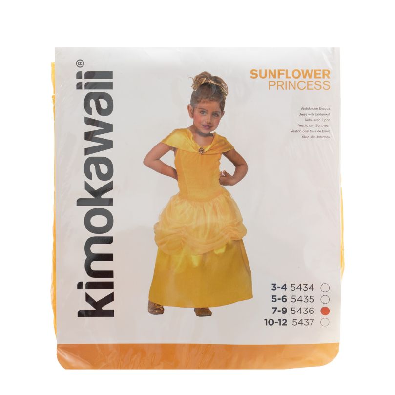 Disfraz Infantil Princesa Girasol Amarillo