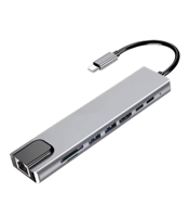 miniatura Adaptador Hub USB 8 en 1 tipo C 1