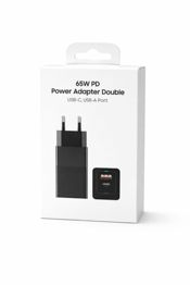 miniatura Cargador 65W con 2 Puertos USB-C y 1 USB-A Compacto Negro 1