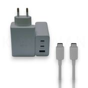 miniatura Cargador 65W con 2 Puertos USB-C y 1 USB-A Blanco 2