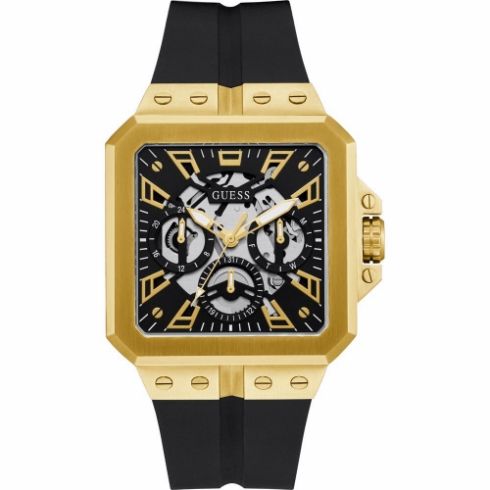 Guess Leo Gw0637g2 Reloj de Pulsera Analógico Unisex Color Negro