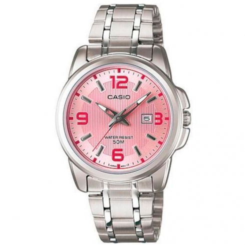 Casio Ltp-1314d-5avdf Reloj de Pulsera Analógico Para Mujer Color Rosa