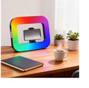 miniatura Aro de Luz LED RGB Cuadrado Profesional con Trípode Ajustable 5