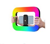 miniatura Aro de Luz LED RGB Cuadrado Profesional con Trípode Ajustable 2