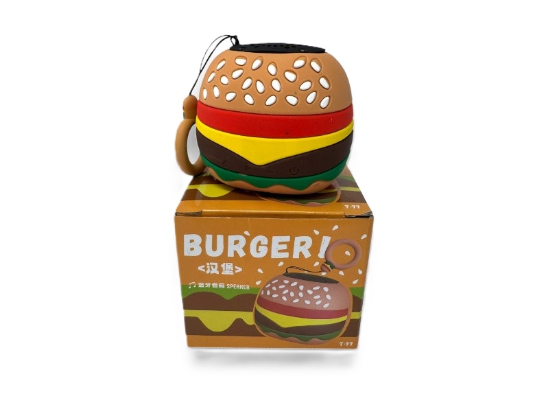 Altavoz Inalámbrico Pequeño Portátil con Diseño y Conectividad Bluetooth - Burger 1