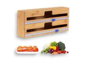 miniatura Dispensador Doble de Bambú con Cortador 5