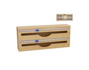 miniatura Dispensador Doble de Bambú con Cortador 4