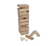 miniatura Juego de Bloques de Madera Natural 54 Piezas 1