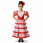 miniatura Disfraz de Sevillana Flamenca con Volantes Infantil 2