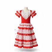 miniatura Disfraz de Sevillana Flamenca con Volantes Infantil 3