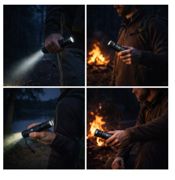 miniatura Linterna LED Recargable Modelo 2307 con Zoom Ajustable y Batería de Alta Capacidad 3