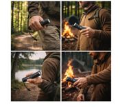 miniatura Linterna LED Recargable Modelo 2307 con Zoom Ajustable y Batería de Alta Capacidad 4