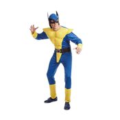 miniatura Disfraz de Lobo Amarillo Adulto – Traje de Superhéroe Mutante con Máscara 1