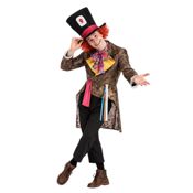 miniatura Disfraz de Sombrerero Loco Adulto – Traje de Fantasía con Sombrero y Lazo 1