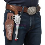 miniatura Pistola de Vaquero de Juguete con Funda 4
