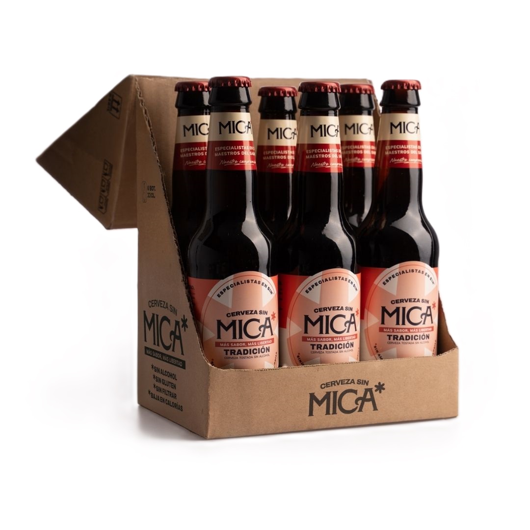 Cerveza Mica Tradición Tostada Sin - 6x33 cl 1