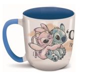 miniatura Taza Mug Cerámica Stor Elite Disney Stitch y Angel Ohana Familia 380ml 1