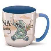 miniatura Taza Mug Cerámica Stor Elite Disney Stitch y Angel Ohana Familia 380ml 2