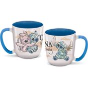 miniatura Taza Mug Cerámica Stor Elite Disney Stitch y Angel Ohana Familia 380ml 4