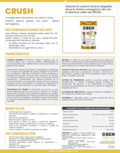 miniatura Oben Crush Suplemento Alimenticio sin azúcares 216g 2