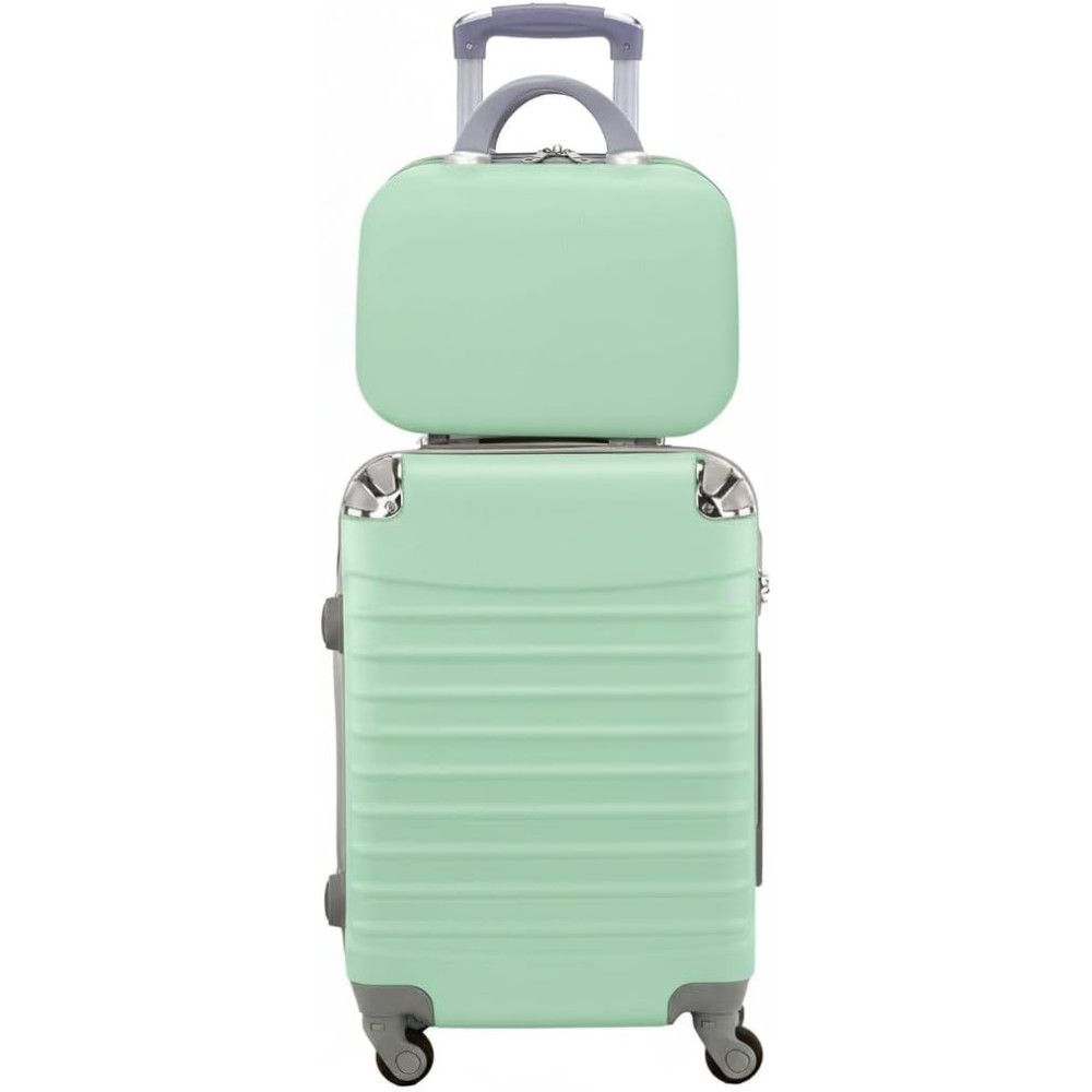 Coshano Maleta de Cabina 4 Ruedas 360º 55x35x20cm y Neceser 34x27x14cm