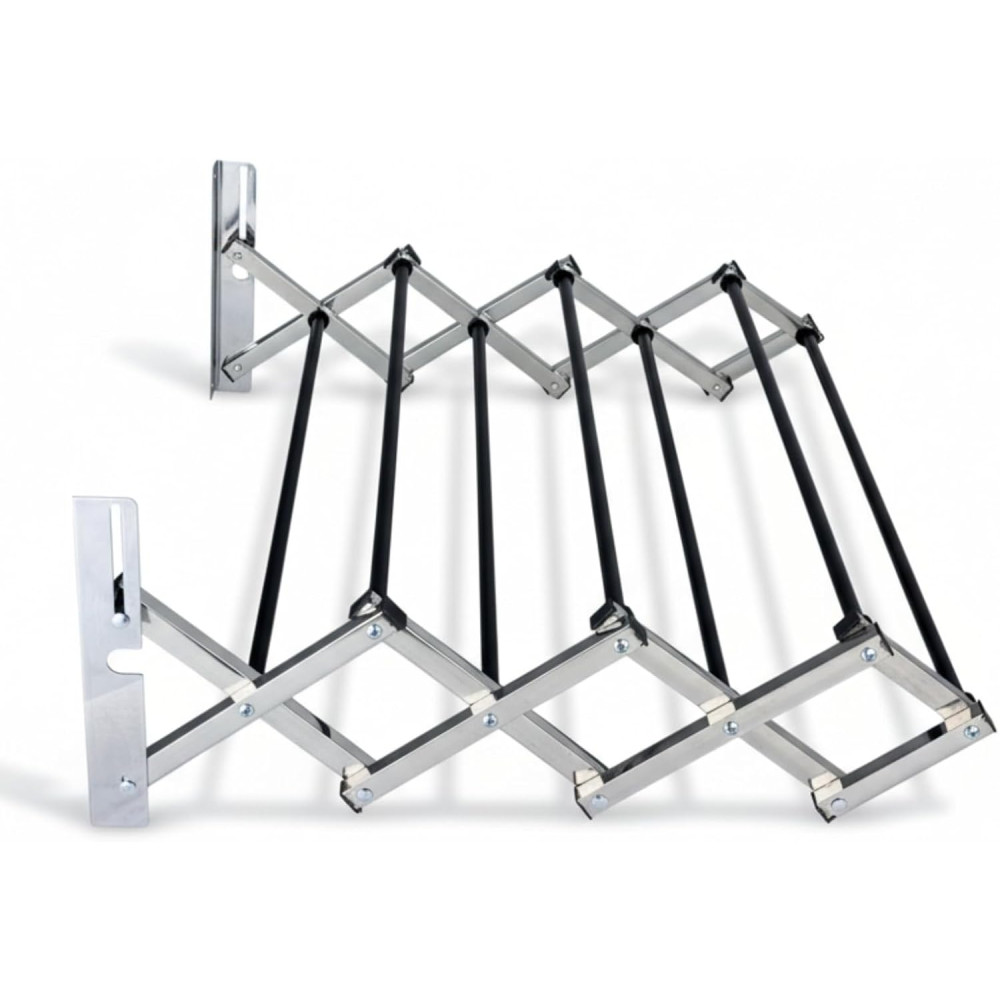 Coshano Tendedero de Pared Balcón o Ventana Extensible Plegable de Acero Inoxidable