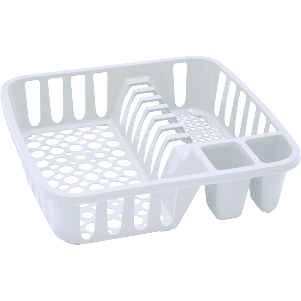 Coshano Escurridor de Platos y Cubiertos Plástico 35x34x8cm